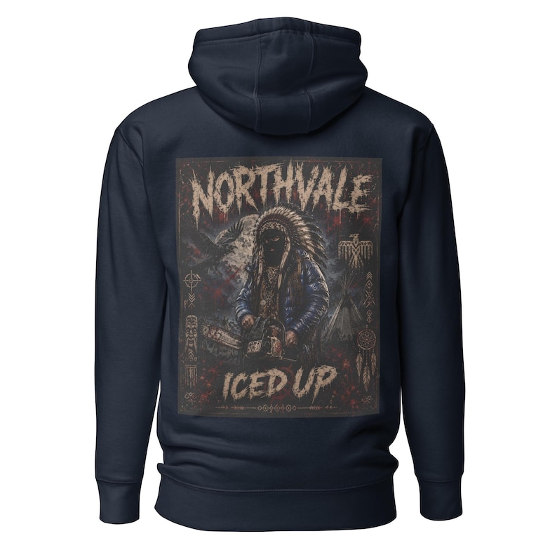 Unisex Northvale ICED UP Hoodie | Frozen Warrior Graphic Streetwear