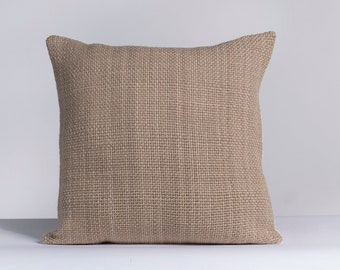 Woven Cushion in Beige, handmade merino wool  NIEBLA    by Texturable decor