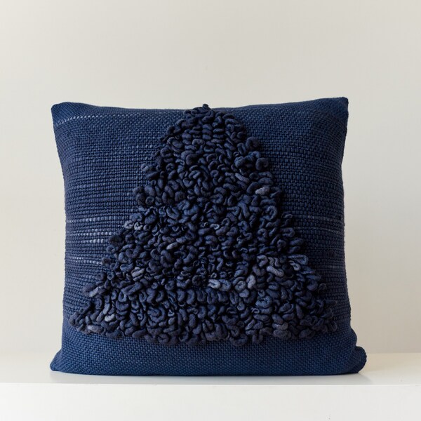 Indigo Throw Pillow Etsy