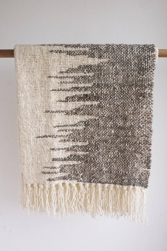 Mid century Wool Blanket Wall hanging woven Rug Blanket Etsy