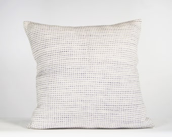 GRID woven cushion soft merino wool modern home by Texturable decor