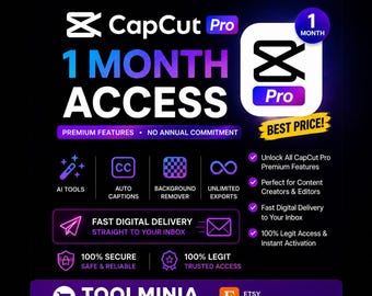 CapCut Pro 1 Monats-Abo | Video-editor