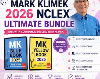 Mark K Review Mega Bundle Latest Video Lectures & PDF Guides for Next Generation NCLEX 2026