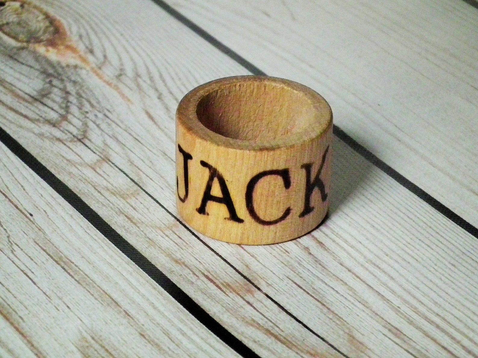 Personalized Wood Napkin Rings With Your Name Choice Rustic Etsy
