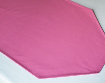 Solid medium pink table runner