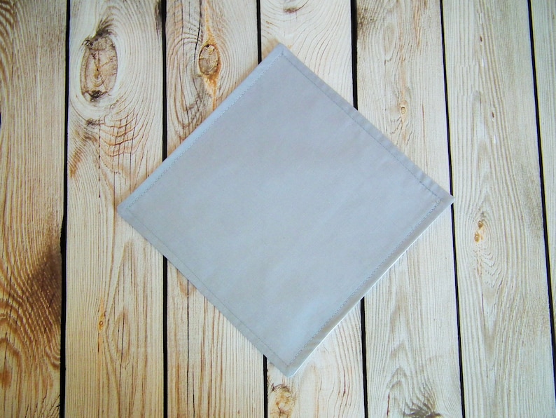 14 X 14 Inch Silver Cloth Napkin Gray Reusable Fabric Dinner Etsy