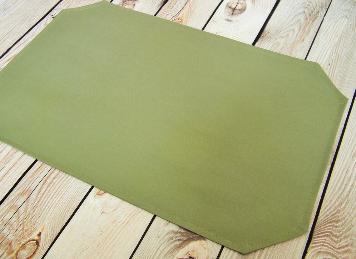12 X 18 Solid Sage Placemat Wedding Table Linens Green Etsy