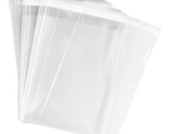 Clear sealable polypropylene bags, product packing, your choice 5x7 or 10x13