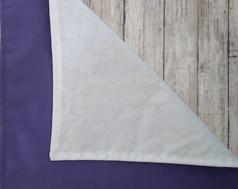 Solid violet cloth napkin, fabric reusable dinner serviette