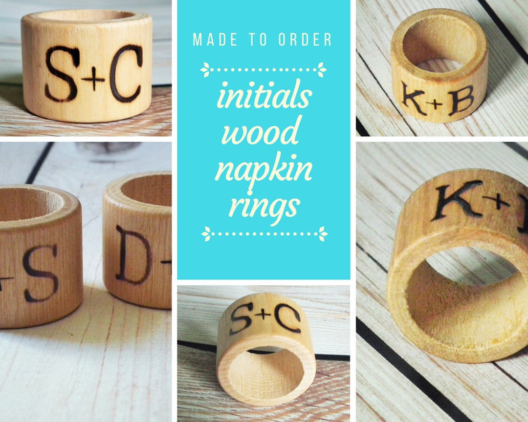 12 Anelli Portatovaglioli In Legno Con Fibbie – Eleganti E Rustici Per Matrimoni, Cene E Decorazione Tavola