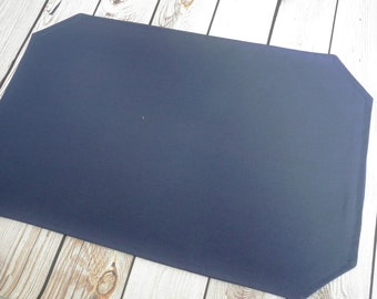 12 x 18 marinblå bordsunderlägg, bröllopsdukar, matsal dukning