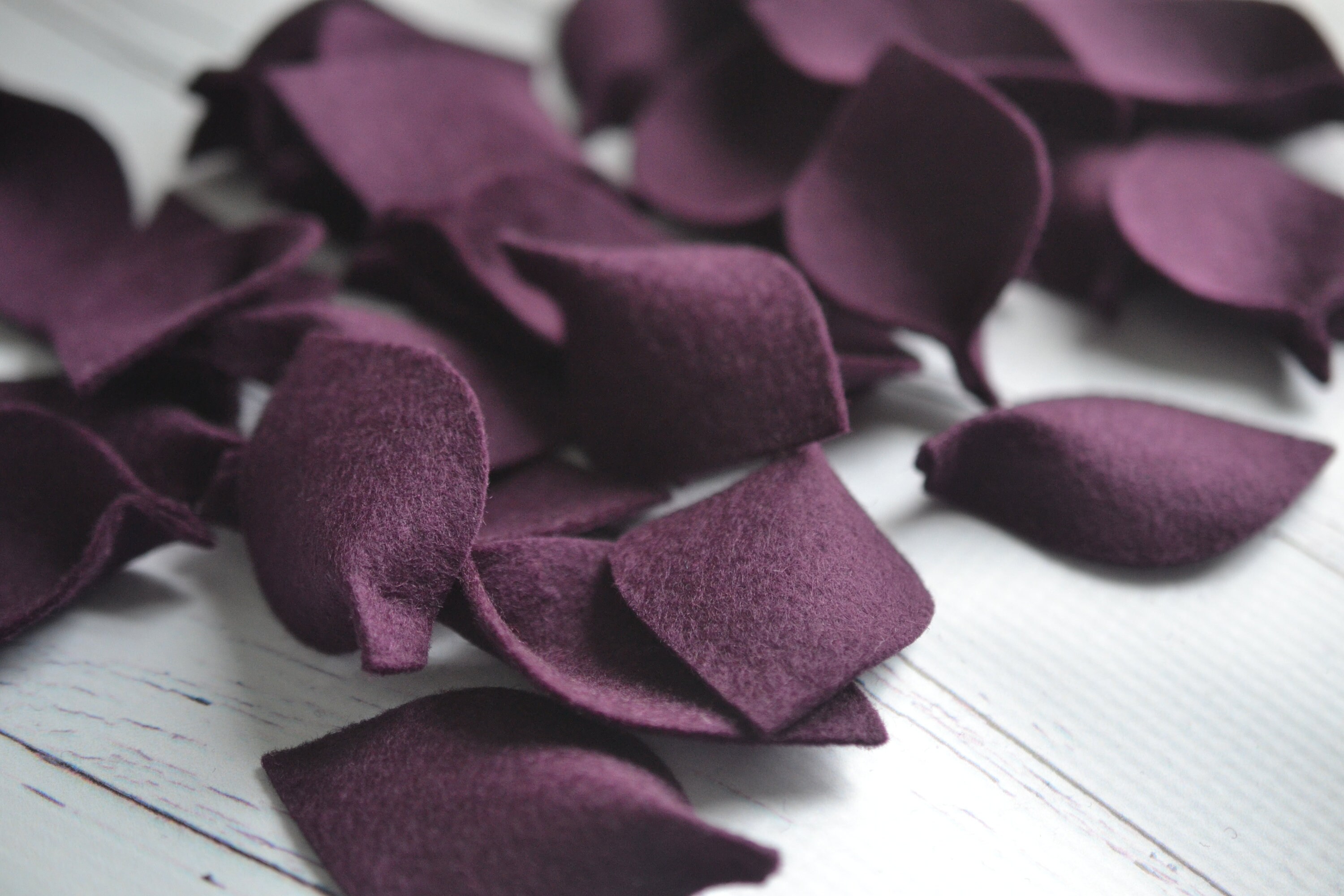 Wool Felt Leaves in 100 Colors for Petal Toss Flower Girl Etsy