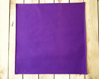 Enfärgad lila tygservett, återanvändbar middagsservett i tyg