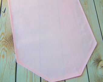 Camino de mesa de color rosa suave y liso, decoración de comedor, funda para muebles