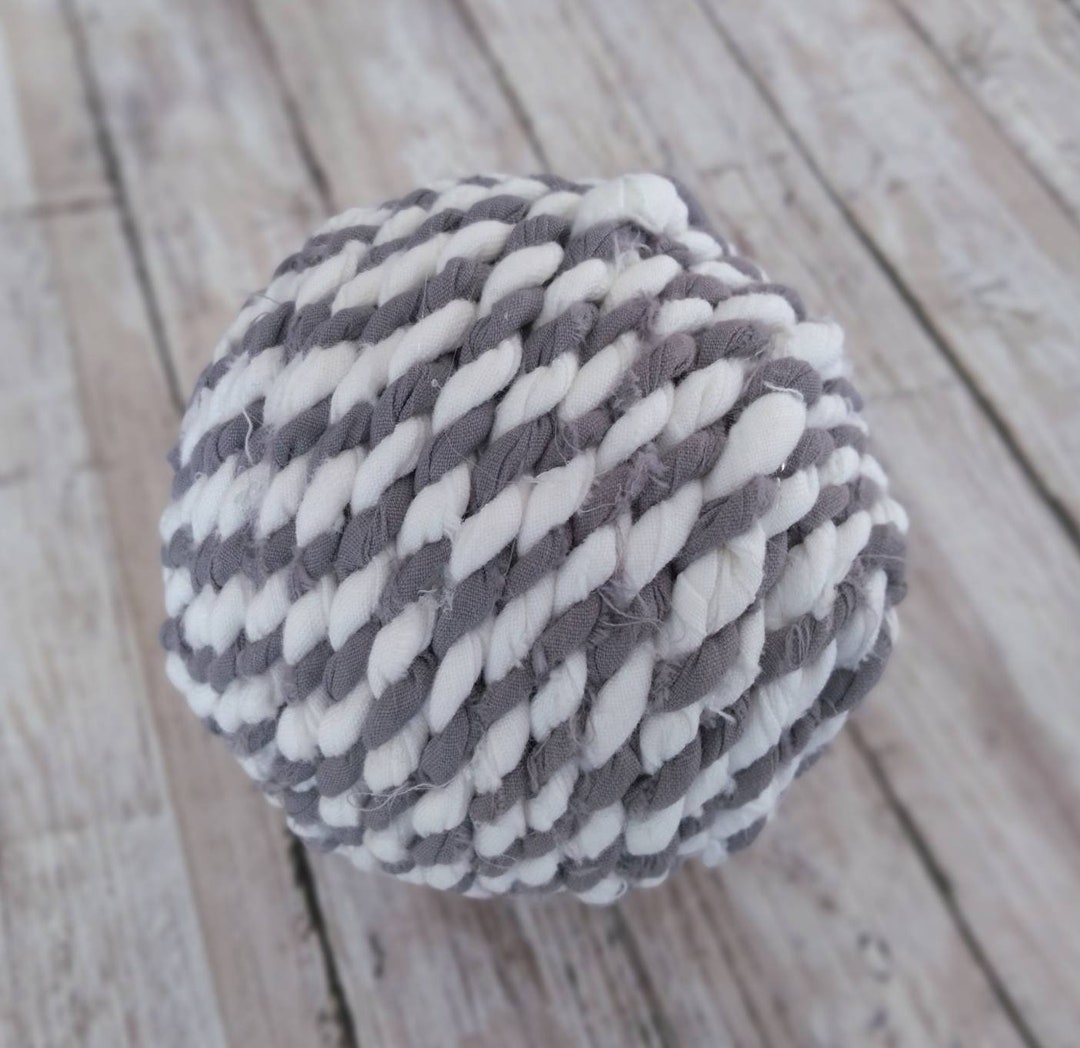 Dark Gray and White Decorative Ball, 3 Inch (7cm) Centerpiece Bowl