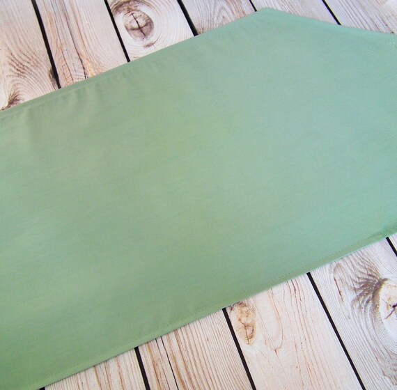 Solid SAGE table runner pale green dining room decor wedding Etsy