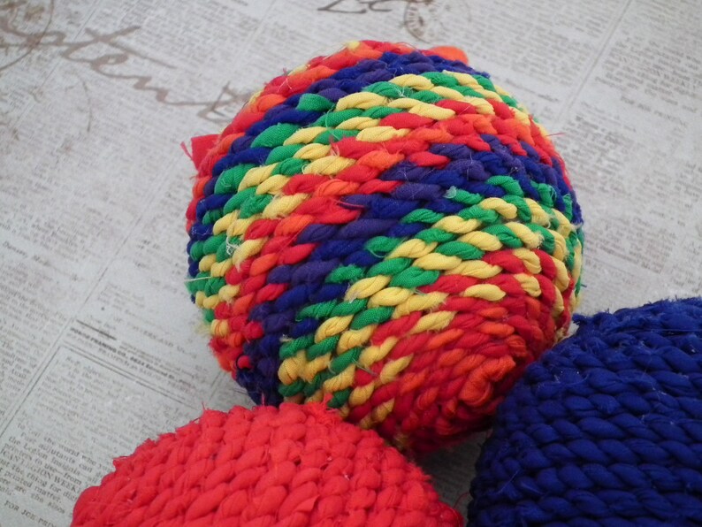 Rainbow Ball Bowl Ornaments 3 Inch 7cm Red Royal Blue and Etsy