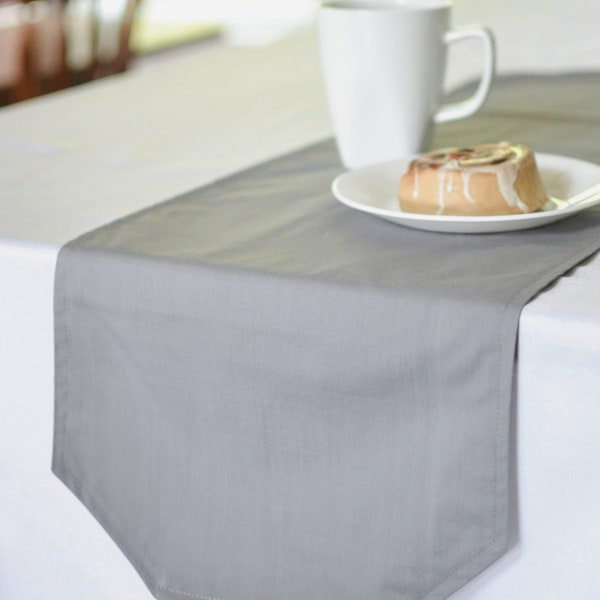 Gray Table Runner Etsy