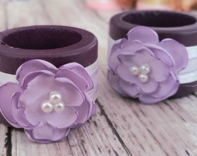 Small Royal Blue Fabric Napkin Rings Made to Order Etsy