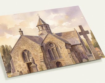 Pencaitland Parish Church Greeting Cards - Pack of 10 - Scottish Historic Stationery - Blank Note Cards - Thoughtful and Unique.