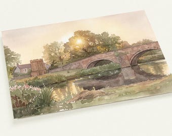 Nungate Bridge and Dovecot Postcards - Set of 10 Scenic Postcards - Nostalgic Home Greeting Cards - Personalised Stationery Gift