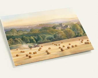 Haddington Art Greeting Card, East Lothian Landscape, Pack of 10, Blank Inside.