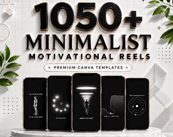 1000+ Motivational Reels Minimalist Video Content Bundle | TikTok, Instagram, YouTube Video | MRR PLR Digital Download