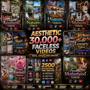 100,000+ Viral Reels Bundle | Faceless Content | AI Animated Videos | TikTok Instagram YouTube Shorts Pack PLR MRR image 4