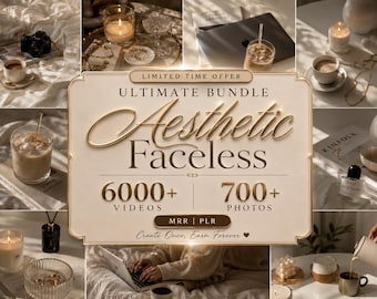 Faceless Reels Bundle | Aesthetic Videos for Instagram TikTok YouTube Shorts | Faceless Marketing | PLR MRR Resell Rights | Instant Download