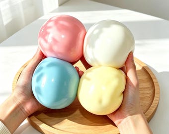 Giant Cheese Ball,Fluid Squishy,Stress Relief Ball,Fidget Squeeze Toy,Slow Rebound Squishy,Anxiety Relief Toy,Cute Food Squishy