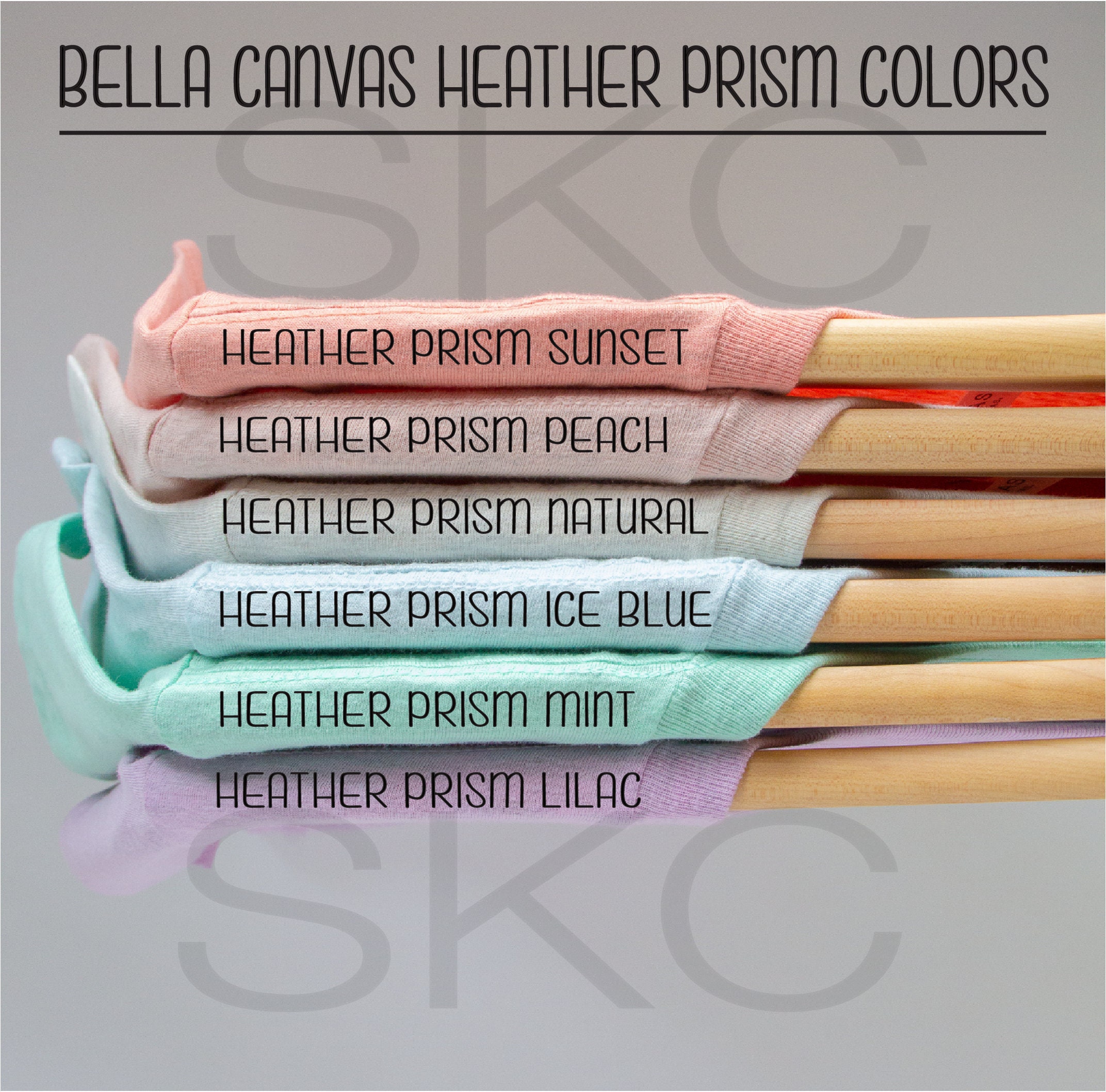 Bella Canvas Heather Prism Colors, Bella Canvas 3001 Heather Prism