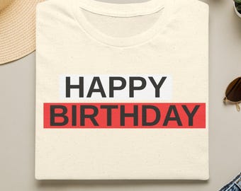 Customizable Birthday T-Shirt | Vintage Style Unisex Cotton Tee