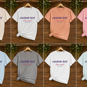 Custom Text T-Shirt, Personalized Name Shirt, Add Your Own Text (Made to Order) image 3