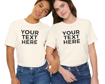 Custom Couple Shirts, Personalized His and Hers Matching Set, Anniversary Gift