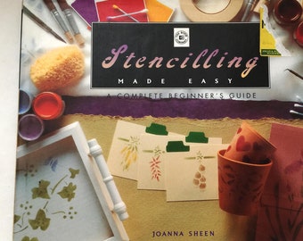 Vintage Book for Stencilling, Step-by-Step Instructions, Make Easy Complete Beginner's  Illustrated Guide, Design and Cut Your Own Stencils