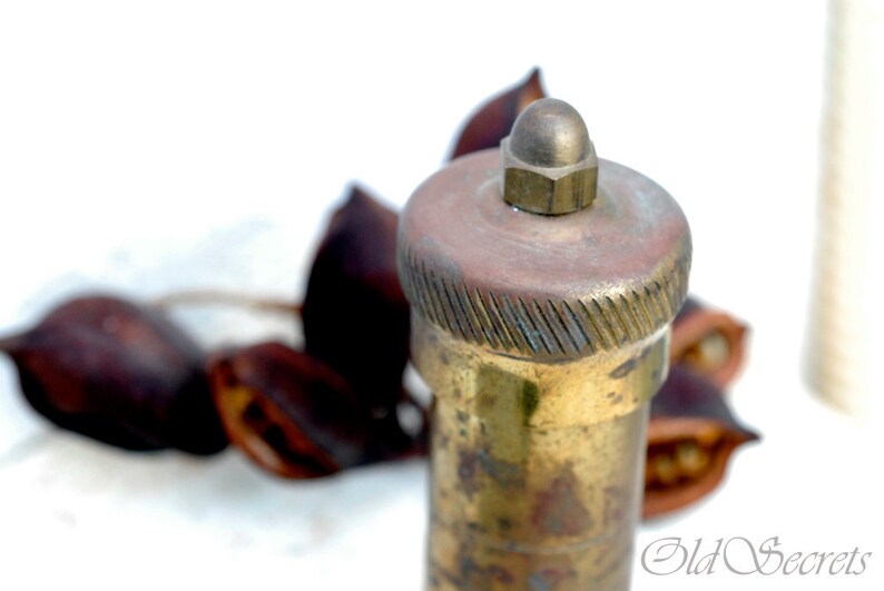 Small Brass Pepper Mill Original Retro Greek Spice Mill Salt Etsy Israel