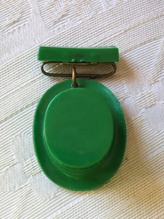 Vintage 1940s St Patricks Leprechaun Green Top Hat