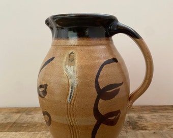 Handmade Half Gallon Pitcher, Stoneware pitcher, Kitchen pitcher, vase, Gifts for him, Gifts For Her, Gifts For Mom, Gifts For Dad