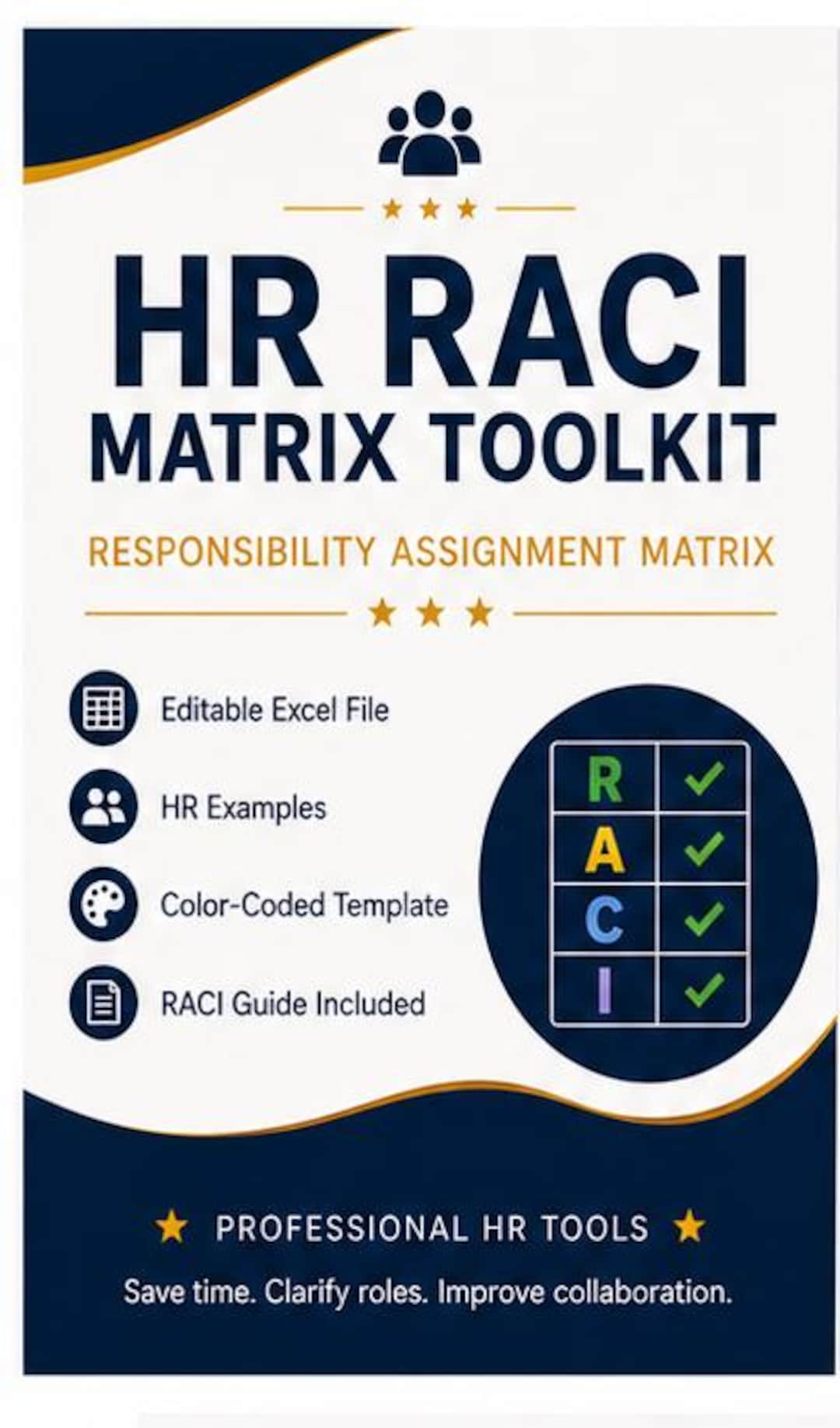 Hr Project Raci HR RACI Matrix Template | Responsibility Assignment Matrix | Editable ...