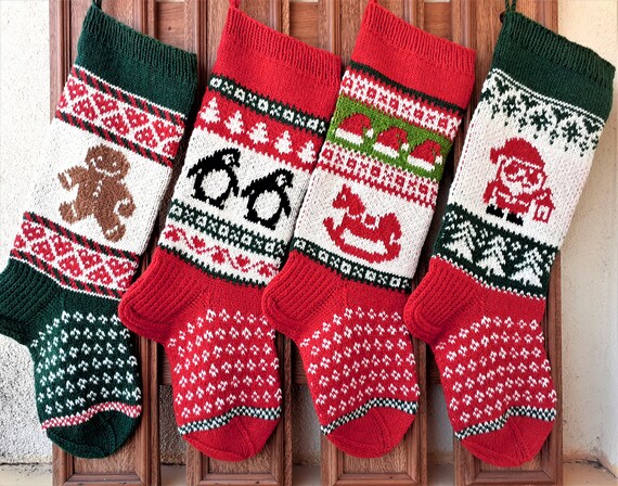 2426 Family Knit Christmas Stockings Personalized - Etsy