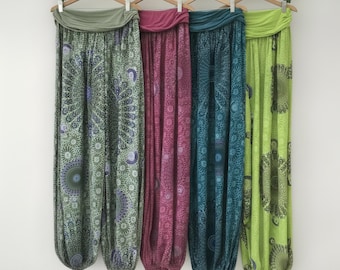 Starburst Print Harem Pants\Elastic Waist  - All Colors available