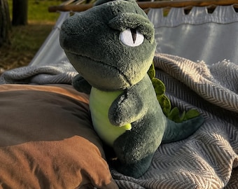 Cartoon Dinosaur Plush Keychain Cute Soft Stuffed Animal Bag Charm Backpack Hanging Toy Gift Aesthetic Kawaii Green Grey Dino