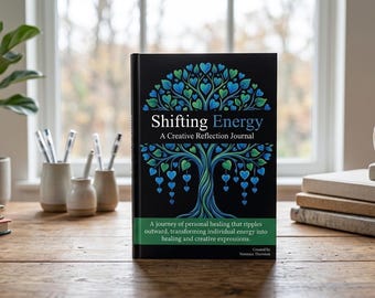 Shifting Energy Guided Journal, Creative Reflection Diary, Mindfulness Self Care Gift, Healing in Color Journaling Notebook