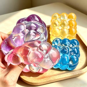 Maltose Cube Squishy, Stress Relief Toy, Slow Rebound Squeeze Toy, ASMR Fidget Cube, Anxiety Relief Sensory Toy