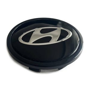 Enjoliveurs de moyeux de roue Hyundai 68 mm/59 mm, logo chromé 2,68 pouces