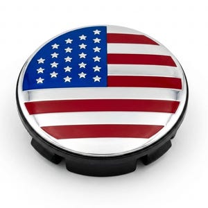 4 pièces 58 mm/55 mm Drapeau des États-Unis d'Amérique enjoliveurs de moyeu de roue chromés Couvre-jantes en alliage 2,28 pouces