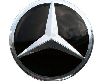 4 Stück 50 mm 56 mm 60 mm 65 mm 70 mm 75 mm Metallembleme Aufkleber für Mercedes Radnabenkappen Chromlogo
