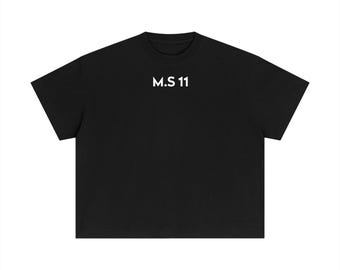 Grafisch T-shirt MS 11 – 100% katoen, korte mouw, casual streetwear (boxy-fit)