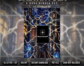 Galvantula TCG Extended Art Binder Set | Lightning Web Inspired | White Flare (Digital Download)