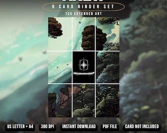 Axew TCG Binder Set Extended Art | High Cliff Forest Inspired Display (Digital Download)
